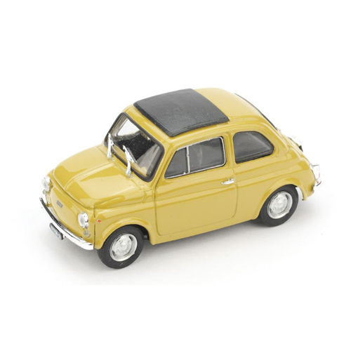 FIAT 500 R 1972-75 CHIUSA GIALLO TUFO 1:43 Brumm Auto Stradali Modellino