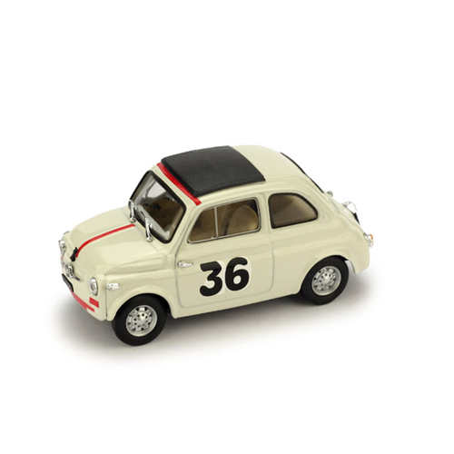 FIAT 500 N.36 VALLELUNGA 1965 IGNAZIO GIUNTI 1:43 Brumm Auto Competizione Modellino