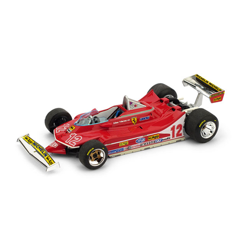 FERRARI 312 T4 G.VILLENEUVE 1979 N.12 2nd FRANCE GP 1:43 Brumm Formula 1 Modellino