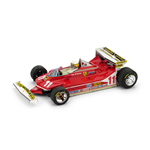 FERRARI 312 T5 J.SCHECKTER 1980 N.1 MONACO GP WHIT PILOTE 1:43 Brumm Formula 1 Die Cast Modellino