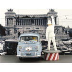 FIAT 600D MULTIPLA 1960 VIGILE A ROMA 1:43 Brumm Auto Stradali Modellino