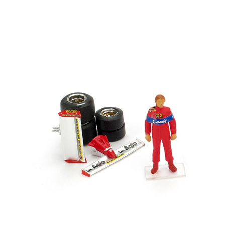 PILOTINO D.PIRONI + ALETTONI + SET GOMME 1:43 Brumm Figurini Modellino
