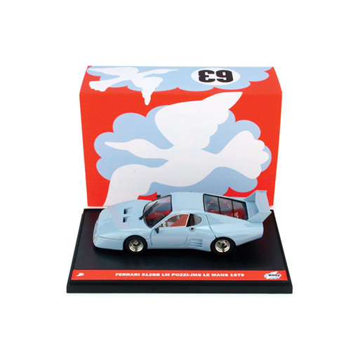 FERRARI 512 BB SCUDERIA POZZI Le Mans 1979 (DECALS x N.62 E 63) 1:43 Brumm Auto Competizione Modellino
