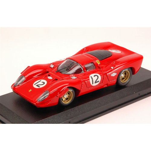 FERRARI 312P COUPE' N.12 5th BRIDGEHAMPTON 1969 P.RODRIGUEZ 1:43 Best Model Auto Competizione Modellino
