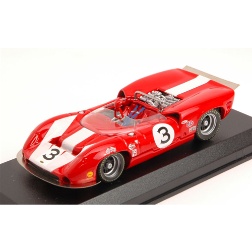 LOLA T70 MK.2 N.3 WINNER CAN-AM ST.JOVITE 1966 J.SURTEES 1:43 Best Model Auto Competizione Modellino