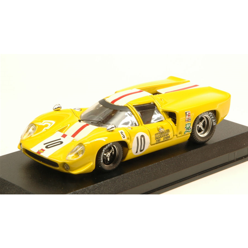 LOLA T70 COUPE' N.10 DNF 12 H SEBRING 1968 J.BONNIER-S.AXELSSON 1:43 Best Model Auto Competizione Modellino