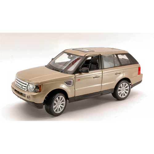RANGE ROVER SPORT 2006 GOLD 1:18 Burago Auto Stradali Modellino