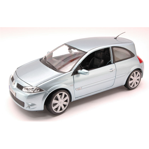 RENAULT MEGANE SPORT LIGHT SILVERBLUE 1:18 Burago Auto Stradali Modellino