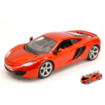MC LAREN MP4-12C 2011 ORANGE METALLIC 1:24 Burago Auto Stradali Modellino