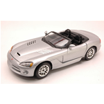 DODGE VIPER SRT/10 2003 SILVER 1:24 Burago Auto Stradali Modellino