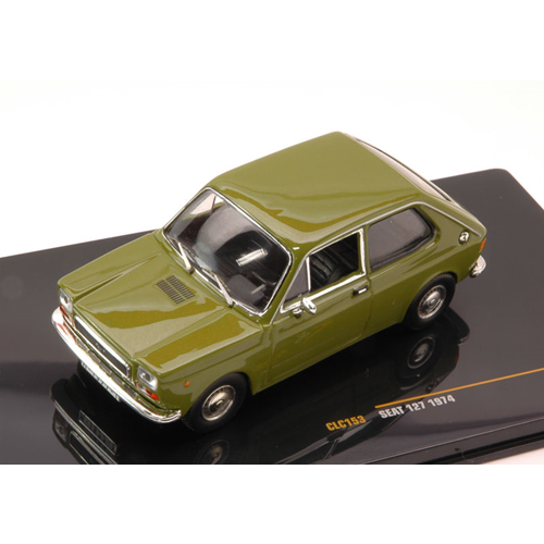 SEAT 127 1974 OLIVE GREEN 1:43 Ixo Model Auto Stradali Modellino