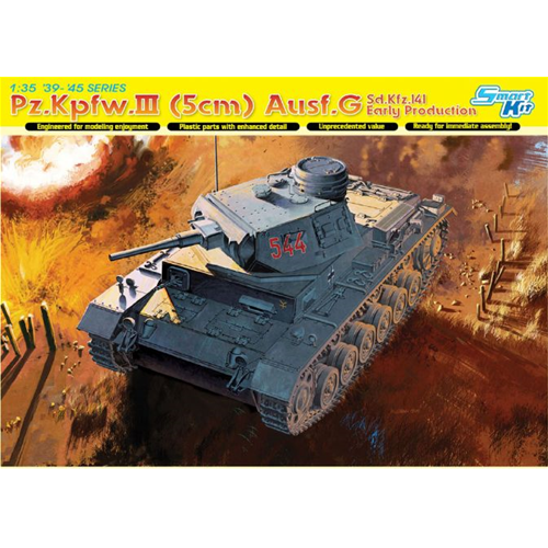CARRO ARMATO PZ.III (5 CM) AUSF.G KIT 1:35 Dragon Kit Mezzi Militari Modellino