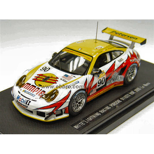 PORSCHE 911 GT 3 RSR N.90 LE MANS 2005 1/43 Ebbro Auto Competizione Modellino