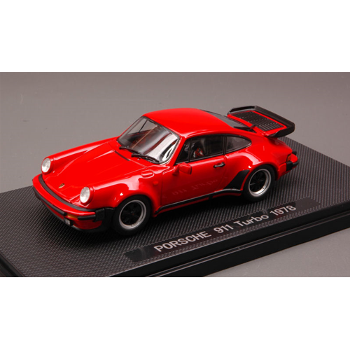 PORSCHE 911 TURBO 1978 RED 1:43 Ebbro Auto Stradali Modellino