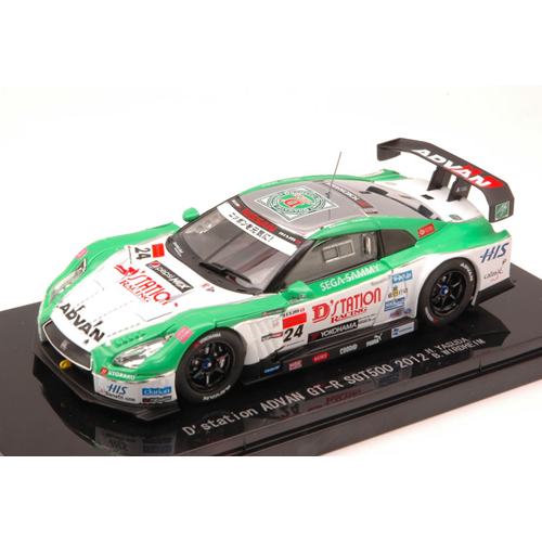 NISSAN GT-R ADVAN N.24 SGT500 2012 YASUDA-WIRDHEIM 1:43 Ebbro Auto Competizione Modellino