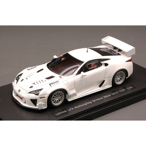 LEXUS LFA TEST CAR NURBURGRING 2012 WHITE 1:43 Ebbro Auto Competizione Modellino
