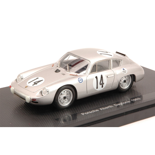 PORSCHE ABARTH N.14 7th (2nd CLASS) 3H DAYTONA 1963 BOB HOLBERT 1:43 Ebbro Auto Competizione Modellino