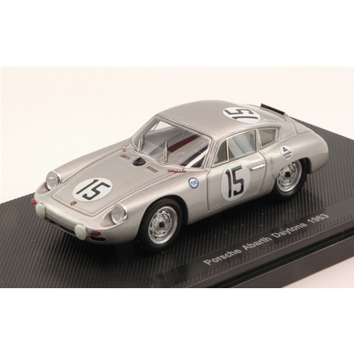 PORSCHE ABARTH N.15 5th (WINNER CLASS) 3H DAYTONA 1963 JO BONNIER 1:43 Ebbro Auto Competizione Modellino