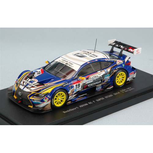 LEXUS RC F N.19 15th SUPER GT500 2014 J.WAKISAKA-Y.SEKIGUCHI 1:43 Ebbro Auto Competizione Modellino