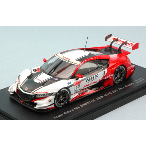 HONDA NSX N.15 7th SUPER GT500 OKAYAMA 2015 T.KOGURE-O.TURVEY 1:43 Ebbro Auto Competizione Modellino