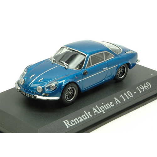 RENAULT ALPINE A110 1600S 1969 METALLIC BLUE 1:43 Editoria Auto Stradali Modellino