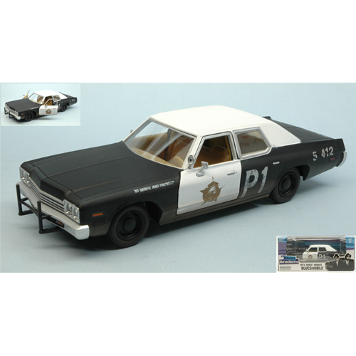 DODGE MONACO 1974 BLUES BROTHERS 1980 1:24 Greenlight Movie Modellino
