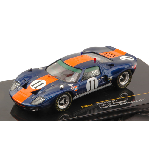 FORD GT40 N.11 CLASS WINNER DAYTONA 1967 J.ICKX-D.THOMPSON 1:43 Ixo Model Auto Competizione Modellino