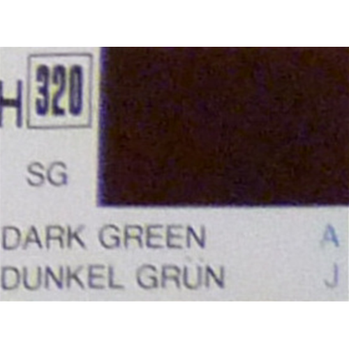 GU0320 DARK GREEN SEMI-GLOSS ml 10 Pz.6 Gunze Colori ed Accessori Modellino
