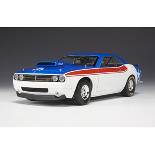 DODGE CHALLENGER S.STOCK CONCEPT 2007 WHITE/BLUE/RED 1:18 Highway 61 Auto Stradali Modellino