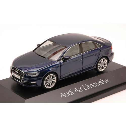 AUDI A3 LIMOUSINE 2013 BLUE 1:43 Herpa Auto Stradali Modellino