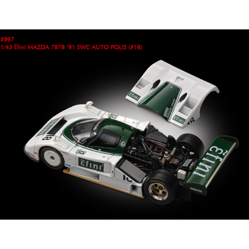 MAZDA 787 B N.18 AUTOPOLIS 1991 1:43 Hpi Racing Auto Competizione Modellino