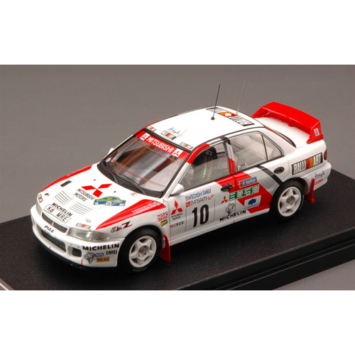 MITSUBISHI LANCER N.10 WINNER SWEDISH 1995 ERIKSSON-PARMANDER 1:43 Hpi Racing Auto Rally Modellino