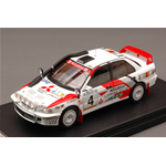 MITSUBISHI LANCER N.4 2nd SAFARI 1994 SHINOZUKA-KUUKKALA NIGHT VERS.1:43 Hpi Racing Auto Rally Modellino