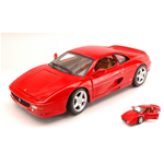 FERRARI F355 BERLINETTA 1994 RED 1:18 Hot Wheels Auto Stradali Modellino