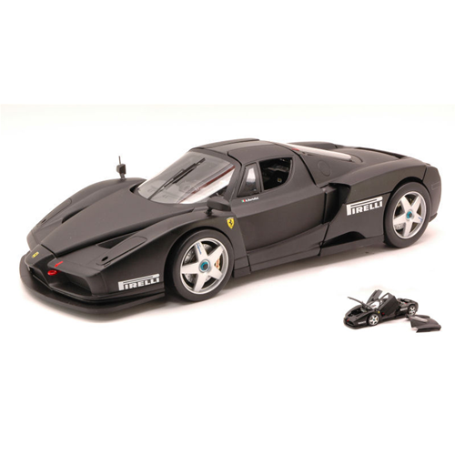FERRARI ENZO FERRARI TEST MONZA 2003 MATT BLACK 1:18 Hot Wheels Auto Stradali Modellino