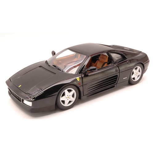 FERRARI 348 TB 1989 BLACK FOUNDATION 1:18 Hot Wheels Auto Stradali Modellino
