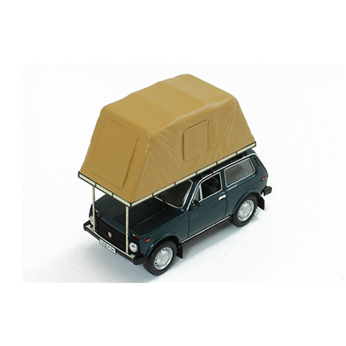LADA NIVA 1981 GREEN WITH ROOF TENT 1:43 IST Models Auto Stradali Modellino