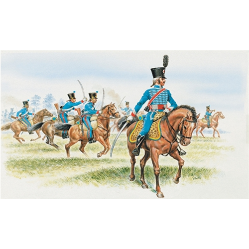 FRENCH HUSSARS 1^ REGIMENT KIT 1:72 Italeri Kit Figure Militari Modellino