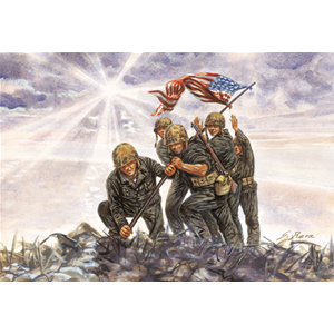 IWO JIMA FLAG RAISERS KIT 1:72 Italeri Kit Figure Militari Modellino