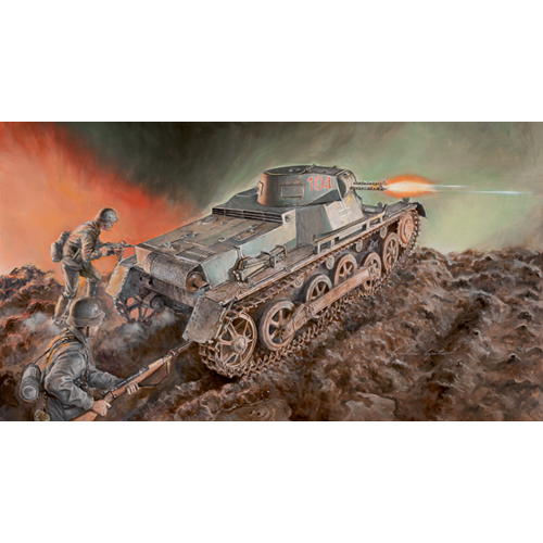 CARRO ARMATO PZ.KPFW.I AUSF.B KIT 1:35 Italeri Kit Mezzi Militari Modellino