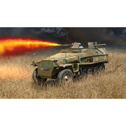 SD KFZ 251/16 FLAMMPANZERWAGEN KIT 1:72 Italeri Kit Mezzi Militari Modellino