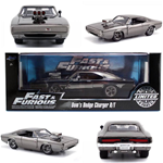 DOM'S DODGE CHARGER R/T 1970 FAST & FURIOUS 7 ACRILIC CASE CHROME 1:24 Jada Toys Movie Modellino