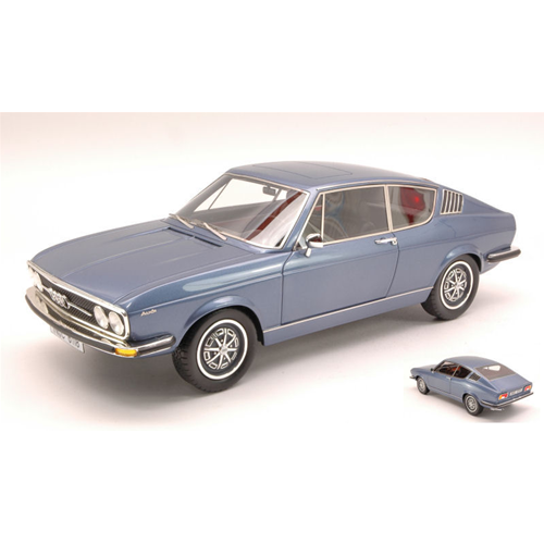 AUDI 100 COUPE' S 1970 BLUE METALLIC LIMITED 500 PCS 1:18 KK Scale Auto Stradali Modellino