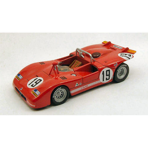 ALFA ROMEO 33.3 N.19 MONZA 1971 GALLI-STOMMELEN 1:43 M4 Auto Competizione Modellino
