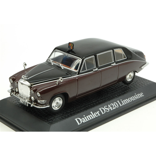 DAIMLER DS420 LIMOUSINE QUEEN MOTHER 1940 BROWN/BLACK 1:43 Editoria Personaggi Storici Modellino