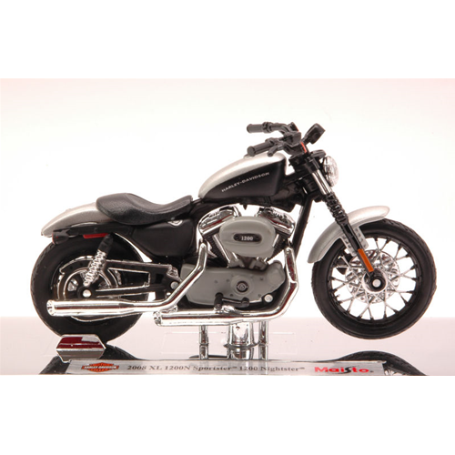 HARLEY DAVIDSON XL 1200N SPORTSTER 1200 NIGHTSTER 2008 1:18 Maisto Moto Modellino