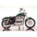 HARLEY DAVIDSON XL 1200V SEVENTY-TWO 2012 METALLIC GREEN 1:18 Maisto Moto Modellino