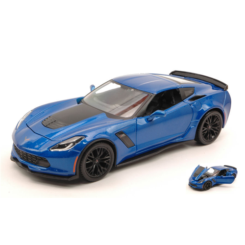 CORVETTE Z06 2015 BLUE 1:24 Maisto Auto Stradali Modellino