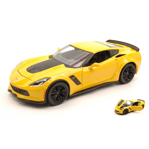 CORVETTE Z06 2015 YELLOW 1:24 Maisto Auto Stradali Modellino