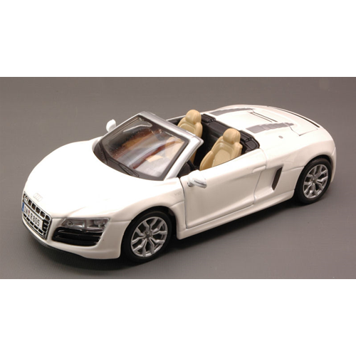 AUDI R8 SPYDER 2009 WHITE 1:24 Maisto Auto Stradali Modellino